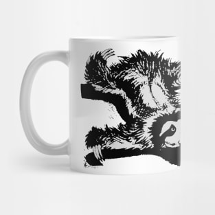 SAD SLOTH prehistoric three toed sloth from vintage artwork Mug